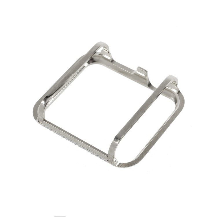 Luxury Diamond Decor Watch Case Protector for Apple Watch Series 3/2/1 38mm - All Silver-10
