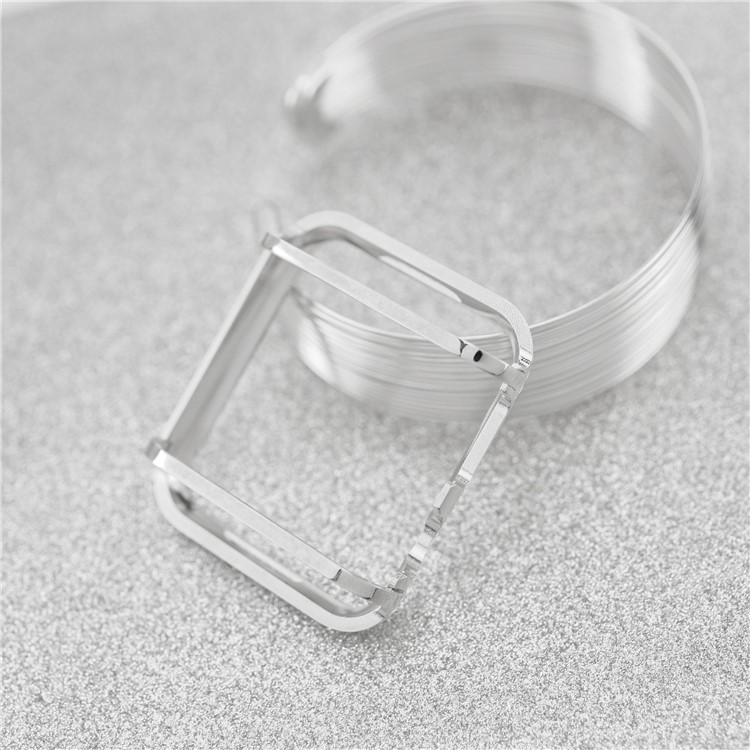 Luxury Diamond Decor Watch Case Protector for Apple Watch Series 3/2/1 38mm - All Silver-6