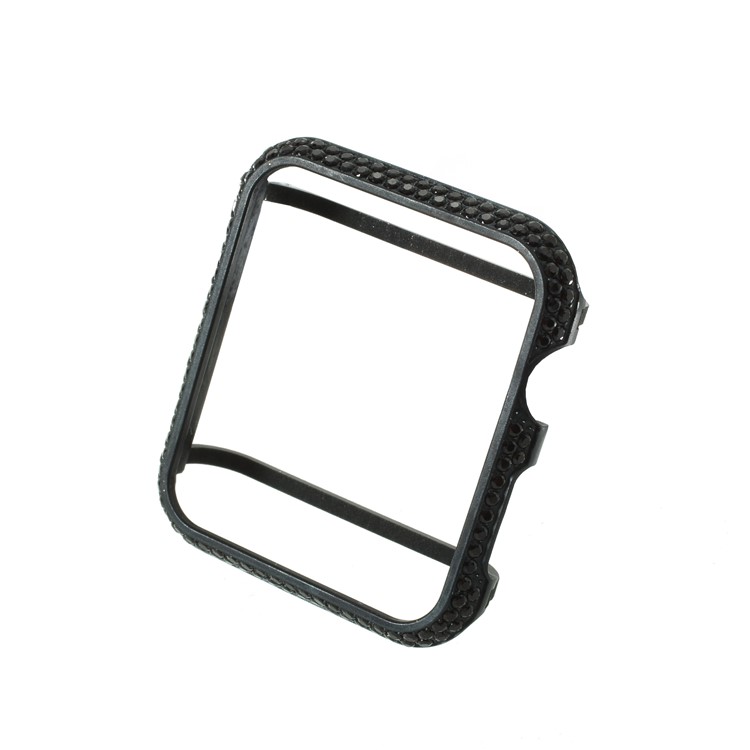 

Luxury Diamond Decor Watch Protective Case for Apple Watch Series 3/2/1 42mm - Black, Apple Watch Series 3 42mm