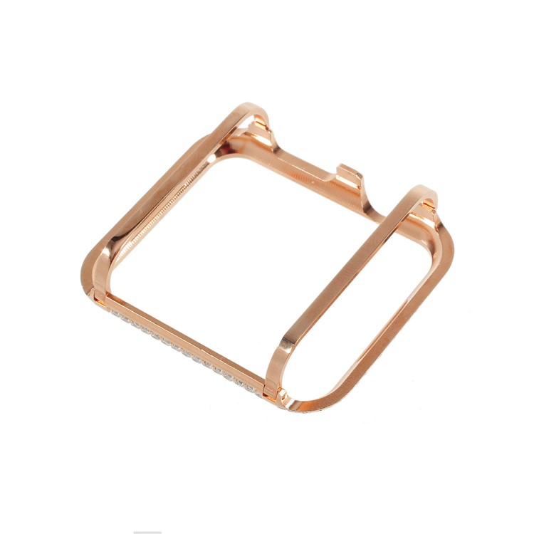 Luxury Diamond Decor Watch Protective Cover for Apple Watch Series 3/2/1 42mm - Rose Gold / Silver-9
