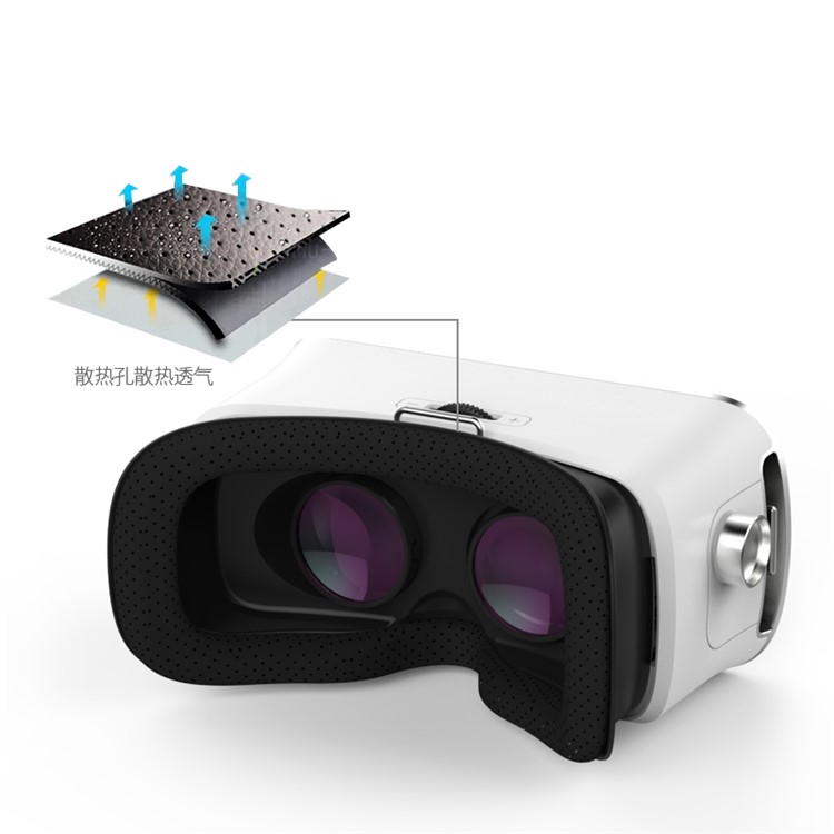 VR SHINECON Y006 Virtual Reality 3D Video Glasses Headset with Remote Controller - Black-6