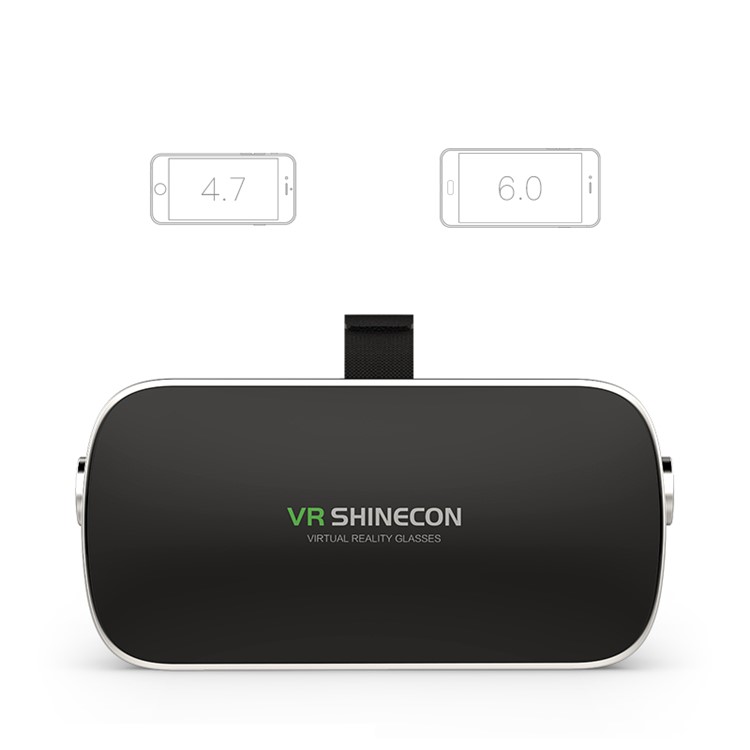 VR SHINECON Y006 Virtual Reality 3D Video Glasses Headset with Remote Controller - Black-7