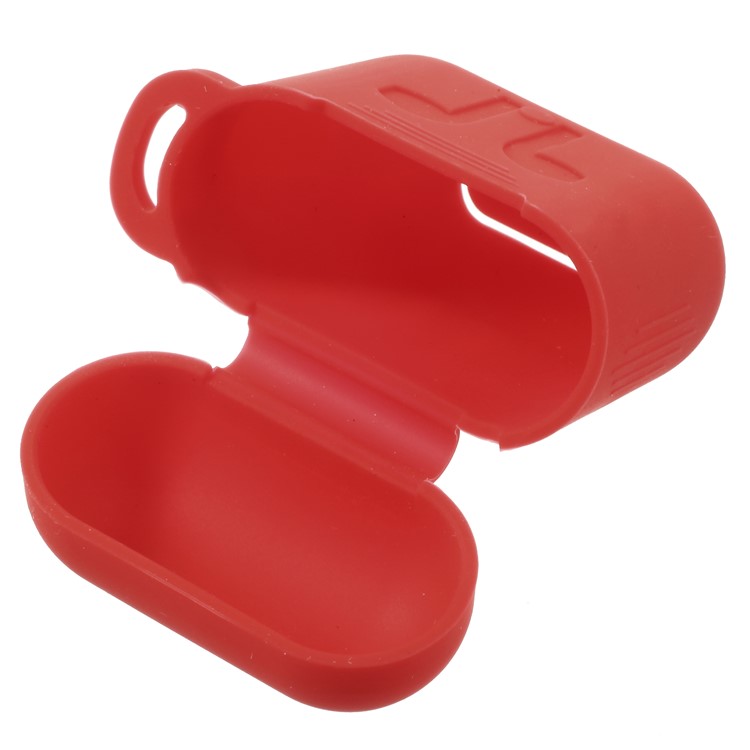 Shock-proof Silicone Protective Cover with Anti-lost Wire Rope for Apple AirPods with Charging Case (2016) - Red-8