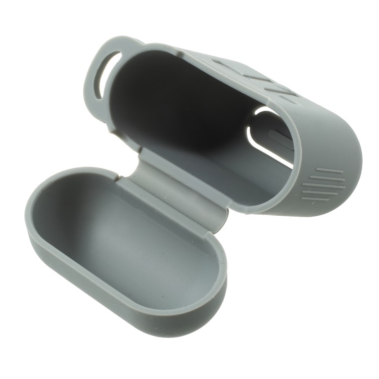 Silicone Protective Shock-proof Cover Holder with Anti-lost Wire Rope for Apple AirPods Charging Case - Grey-7