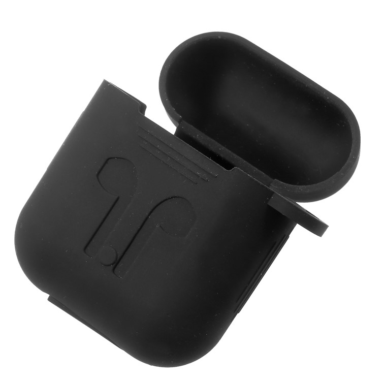 Silicone Protective Shock-proof Case Shell for Apple AirPods Charging Case - Black-6