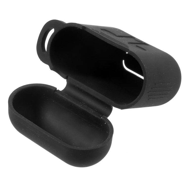 Silicone Protective Shock-proof Case Shell for Apple AirPods Charging Case - Black-7