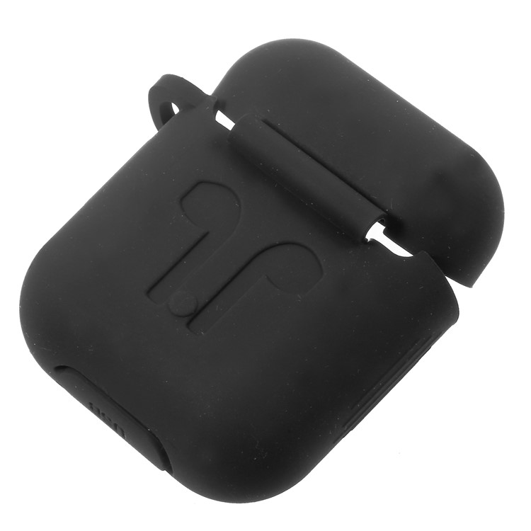 Silicone Protective Shock-proof Case Shell for Apple AirPods Charging Case - Black-8