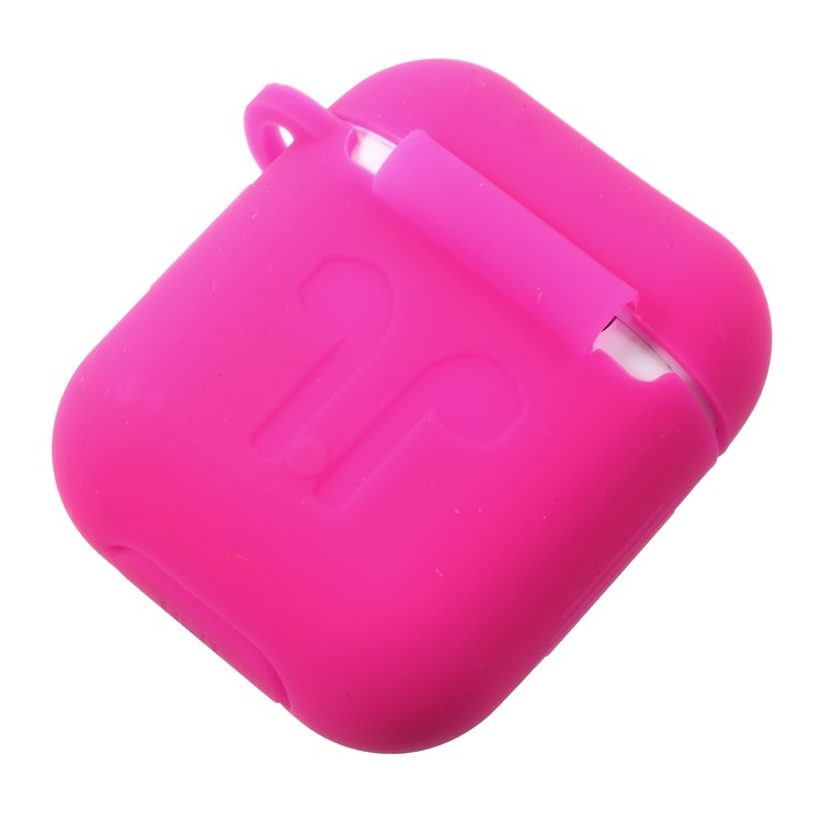 Shock-proof Soft Silicone Holder Cover for Apple AirPods Charging Case - Rose-5