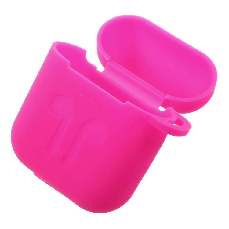 Shock-proof Soft Silicone Holder Cover for Apple AirPods Charging Case - Rose-6