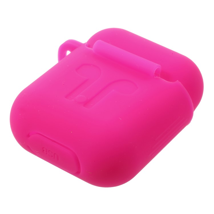 Shock-proof Soft Silicone Holder Cover for Apple AirPods Charging Case - Rose-8