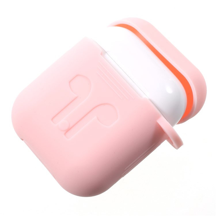 Drop-proof Soft Silicone Cover Shell for Apple AirPods Charging Case - Pink-2
