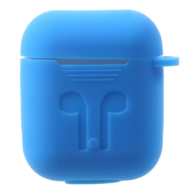 Drop-proof Soft Silicone Protection Case for Apple AirPods Charging Case - Baby Blue-1