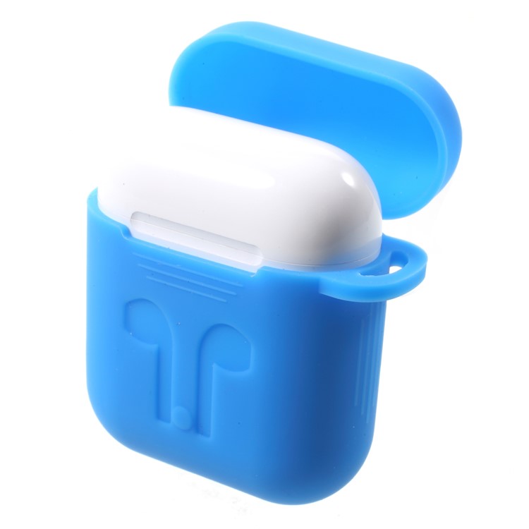 Drop-proof Soft Silicone Protection Case for Apple AirPods Charging Case - Baby Blue-2