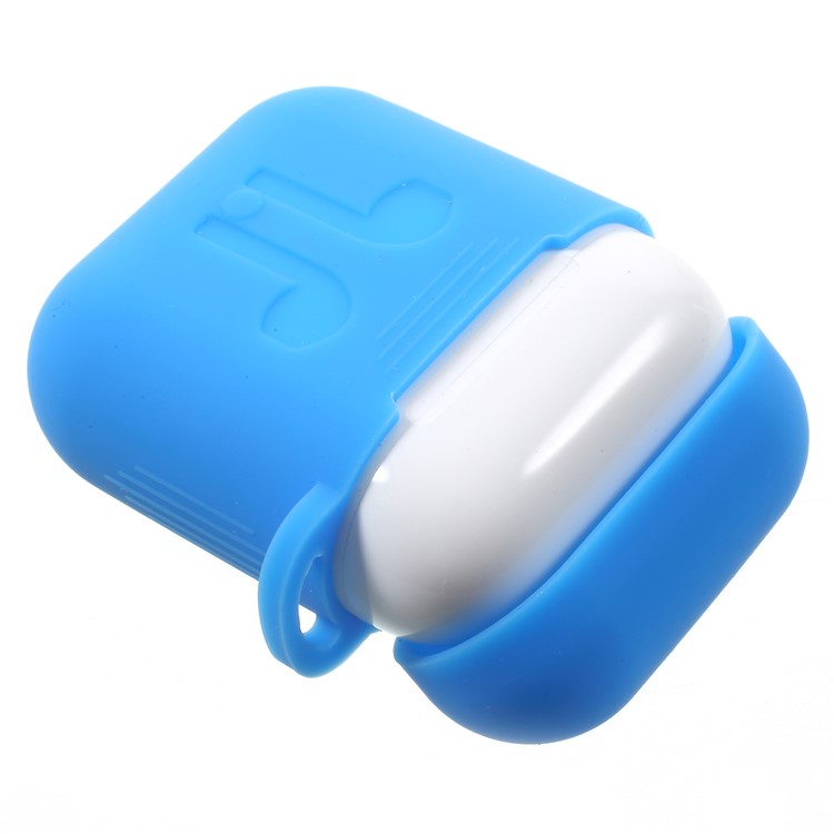 Drop-proof Soft Silicone Protection Case for Apple AirPods Charging Case - Baby Blue-3