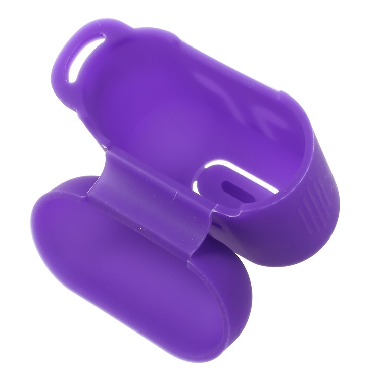 Drop-proof Soft Silicone Protection Shell Cover for Apple AirPods Charging Case - Purple-7