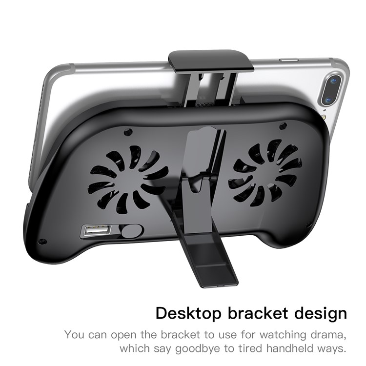 BASEUS Mobile Phone Game Handle Holder Radiator with Cooling Fan Built-in 2000mAh Power Bank-4