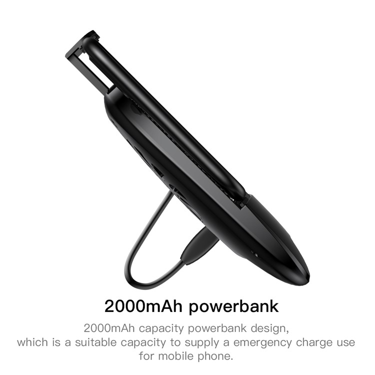 BASEUS Mobile Phone Game Handle Holder Radiator with Cooling Fan Built-in 2000mAh Power Bank-6