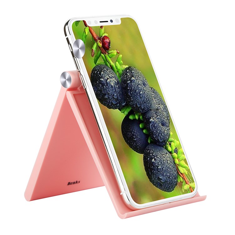 BENKS L15 Portable Angle Adjustable Phone Tablet PC Stand Holder for iPhone Samsung iPad etc - Pink-1