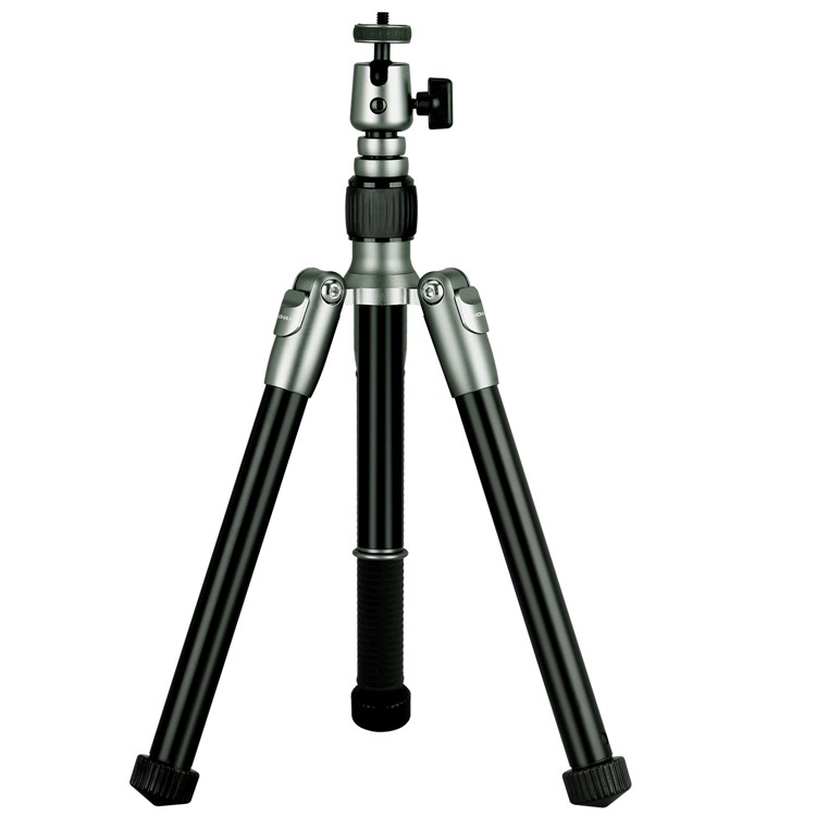 MOMAX Tripod Hero Extendable Tripod Monopod Selfie Stick Support Hand Gesture Shoot - Grey-2