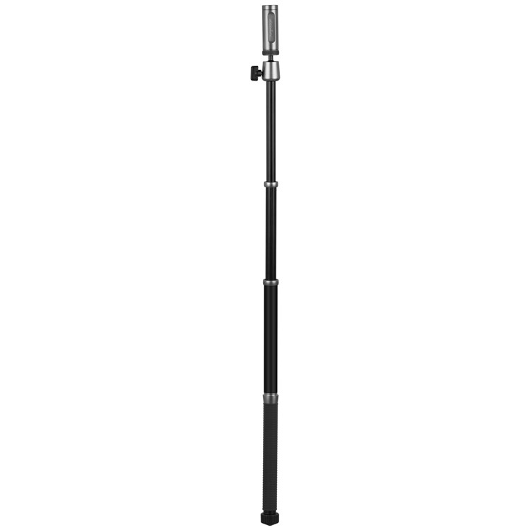 MOMAX Tritod Hero Extrendable Trípode Monopod Camera Fotografía Soporte de Soporte Selfie Stick Con Clip de Teléfono - Gris