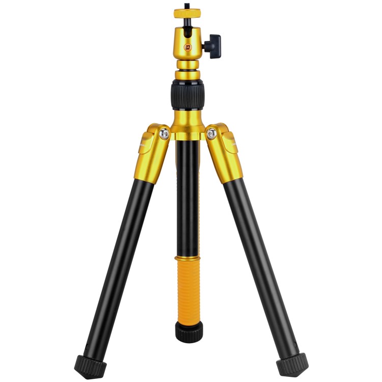 MOMAX Tripod Hero Multi-function Tripod Monopod Selfie Stick Support Hand Gesture Shoot - Gold Color-3
