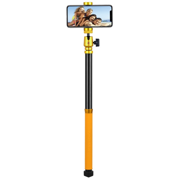 MOMAX Tripod Hero Multi-function Tripod Monopod Selfie Stick Support Hand Gesture Shoot - Gold Color-6