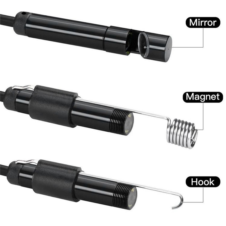 3.5M 7mm 6-LED Soft Cable USB Endoscope Borescope Inspection Camera for Android Phone with OTG/Type-C Device/PC-4