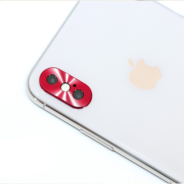 

Back Camera Lens Metal Protective Cover for iPhone X/10 - Red