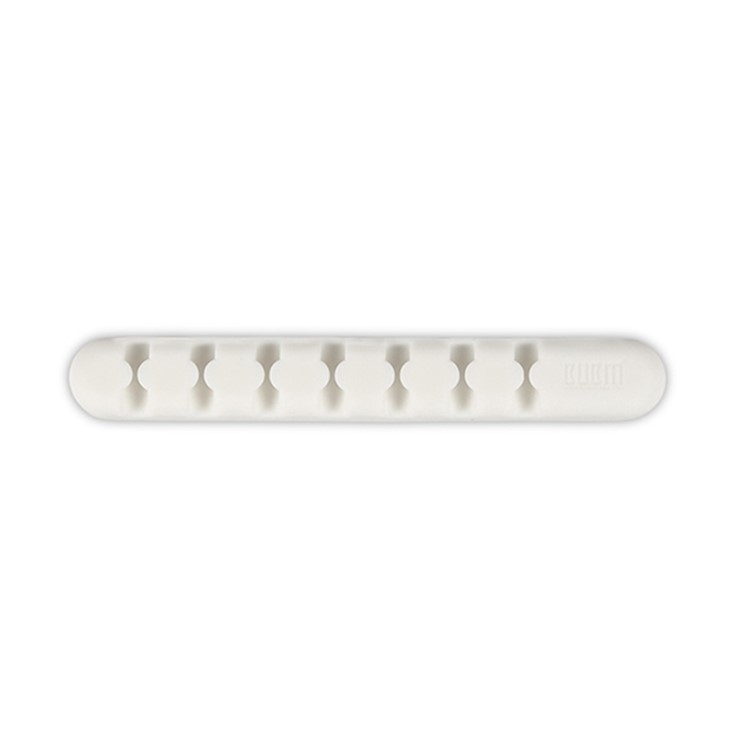 BUBM Silicone Desktop Cord Holder Cable Clip Cable Organizer - White-5