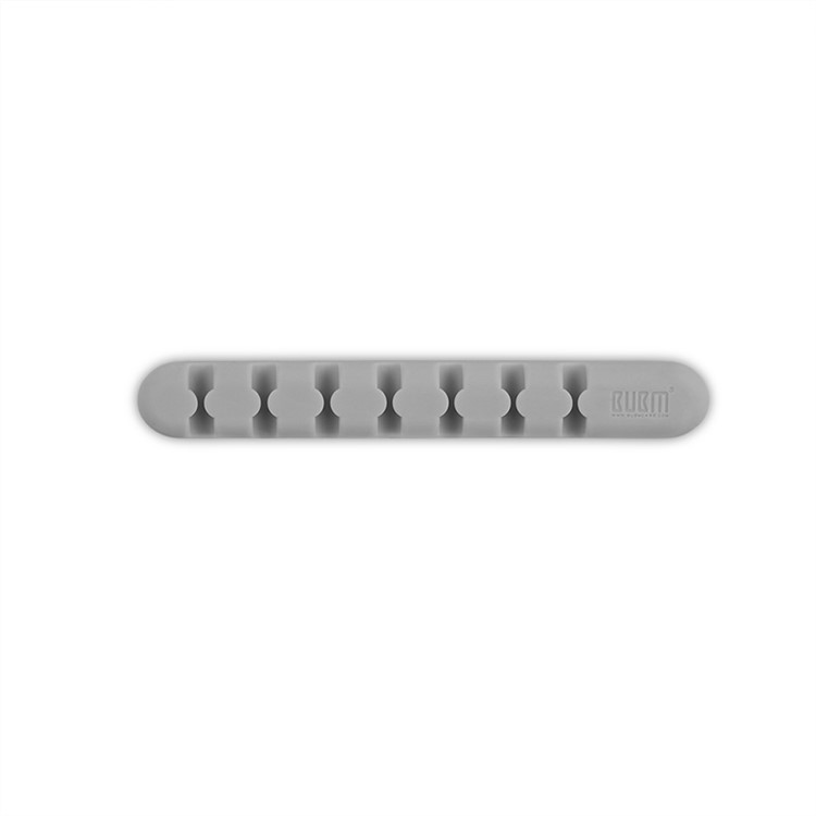 BUBM Silicone Desktop Cord Holder Cable Organizer Cable Clip - Grey-5
