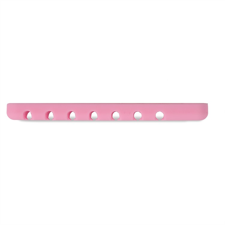 BUBM Silicone Desktop Cable Management Clip Cord Holder Cable Organizer - Pink-3