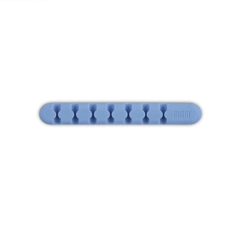 BUBM Silicone Desktop Wire Management System Cable Clip Cable Organizer - Blue-6