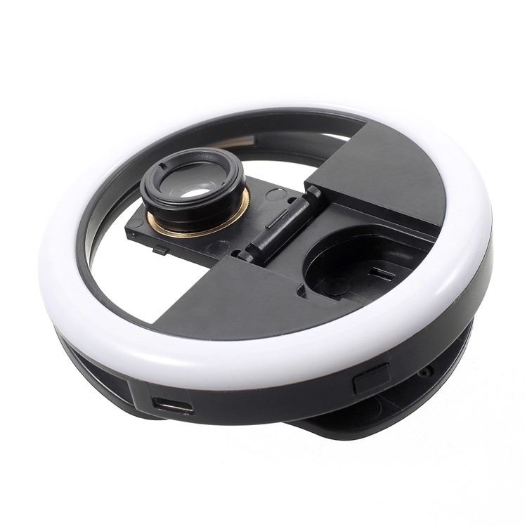 PICKOGEN WQ-16S 36 LEDs Ring Shape Selfie Light with 3 Adjustable Brightness for iPhone Samsung Sony - Black-10