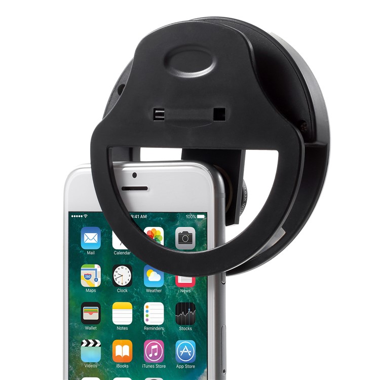 PICKOGEN WQ-16S 36 LEDs Ring Shape Selfie Light with 3 Adjustable Brightness for iPhone Samsung Sony - Black-4
