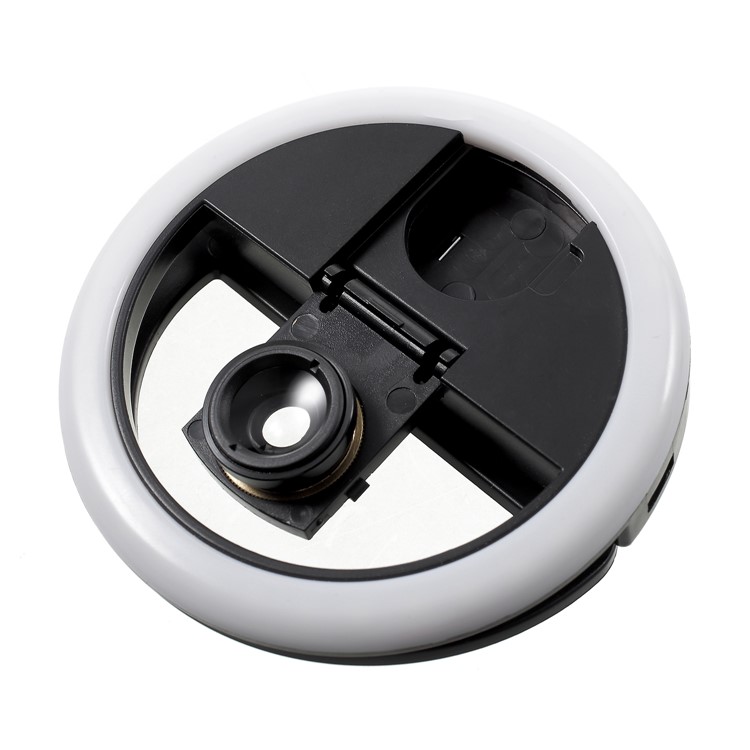 PICKOGEN WQ-16S 36 LEDs Ring Shape Selfie Light with 3 Adjustable Brightness for iPhone Samsung Sony - Black-9