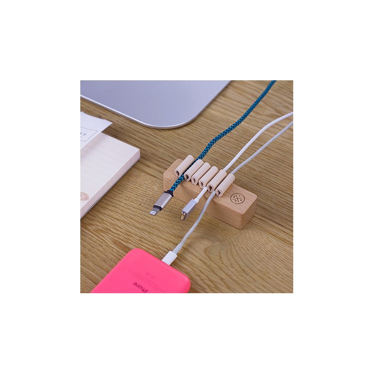 Real Wood Desktop Wire Clips Cable Management Organizer Beech Real Wood Desktop Wire Clips Cable Management Organizer Beech Style 1