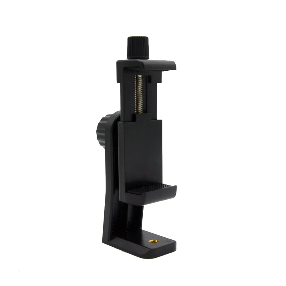 AT716 360 Gradi Rotary Cell Phone Cell Phone Treppiede Treppiede / Bracket Verticale Adattatore Morsetto Con Foro A Vite Da 1/4