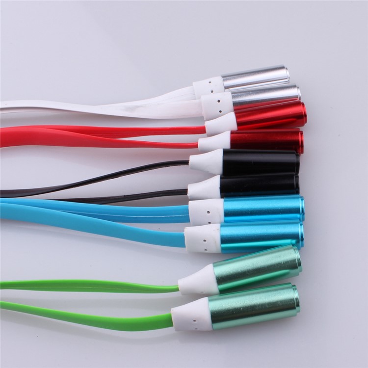2Pcs/Set 3.5mm Male to Dual 3.5mm Female Headphone Audio Split Cable - Random Color-7