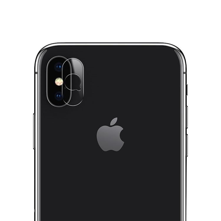 2Pcs USAMS US-BH400 9H 0.15mm Tempered Glass Back Camera Lens Protector for iPhone X/10-4