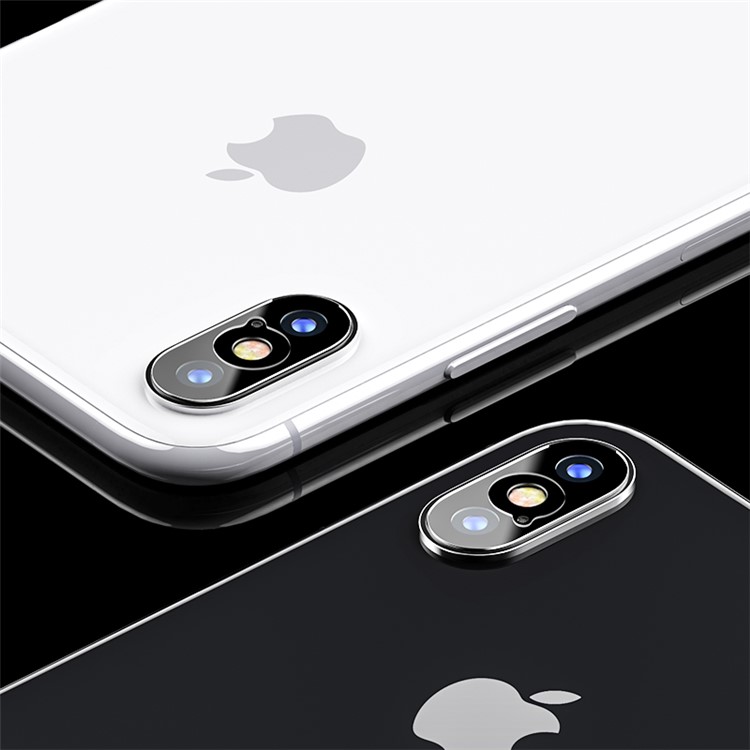 2Pcs USAMS US-BH400 9H 0.15mm Tempered Glass Back Camera Lens Protector for iPhone X/10-6