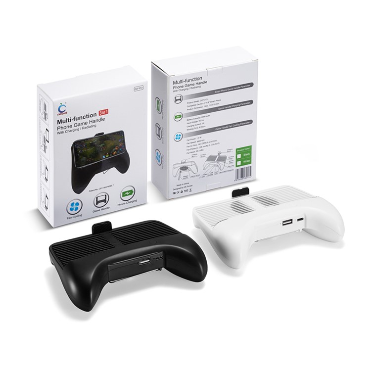 CMZWT Portable Fantastic Phone Cooling Handle + 2000mAh Power Bank - White-3