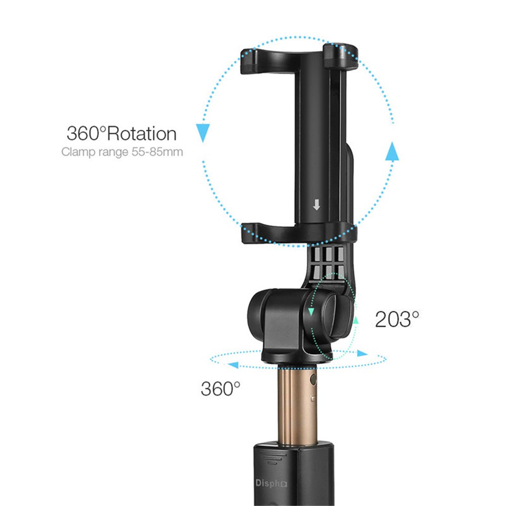 Criativo Extensível Selfie Stick Tripé Bluetooth Auto-temporizador Para Smartphones, Largura Da Braçadeira: 56-90mm-3