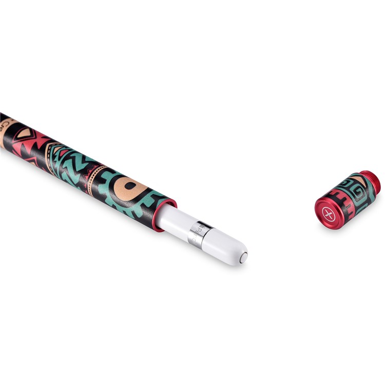 XOOMZ Patterned Microfiber Leather Stylus Pen Holder for iPad Series - Tribe Elements-4