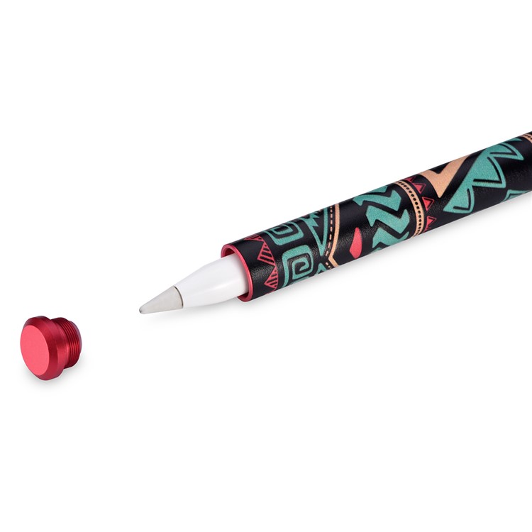 XOOMZ Patterned Microfiber Leather Stylus Pen Holder for iPad Series - Tribe Elements-6