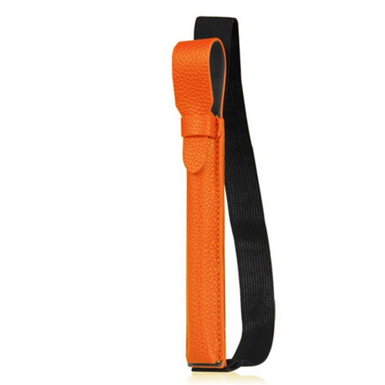 

Genuine Leather Pencil Cover with USB Adapter Pocket for Apple Pencil - Orange