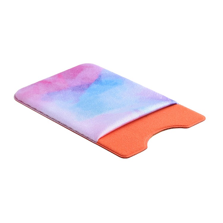 Marble Pattern PVC Adhesive Credit/ID Card Holder for All Phones - Colorful Marble-4