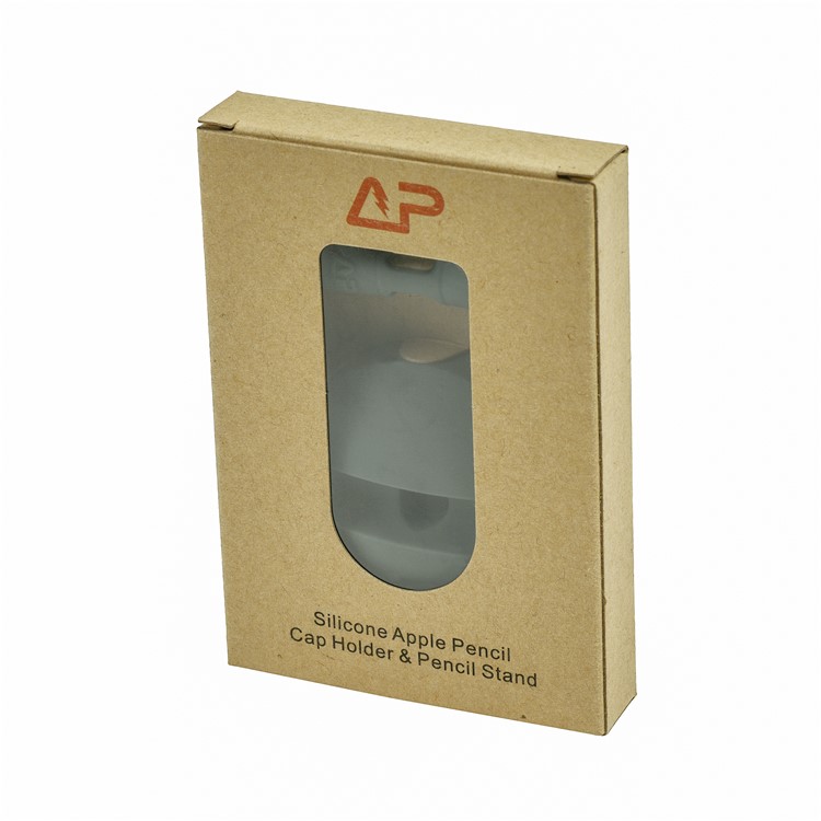Silicone Charging Cradle Stand Holder Anti-Lost Nib Cap Cover for Apple Pencil - Black-9