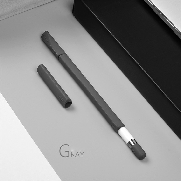 Non-Slip Silicone Case Sleeve Protector Wrap Kit for Apple Pencil - Black-10