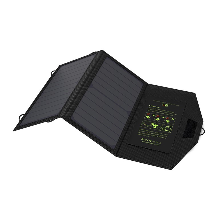 14W 5V Solar Power Foldable Portable Waterproof Solar Charger-3