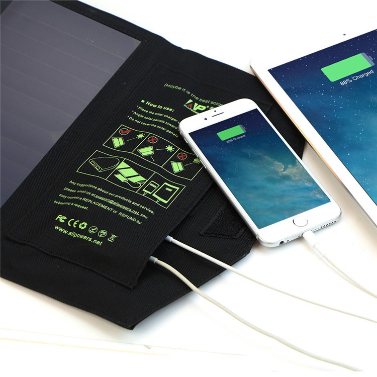 14W 5V Solar Power Foldable Portable Waterproof Solar Charger-5